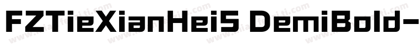 FZTieXianHeiS DemiBold字体转换